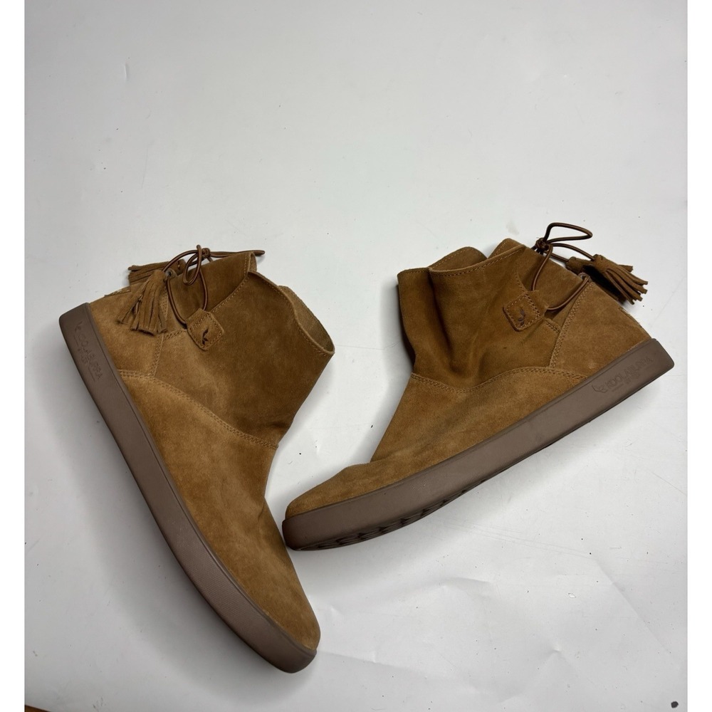 Koolaburra By UGG Womens 10 Suede Skyller 1092579 Brown Pull On Ankle Boots